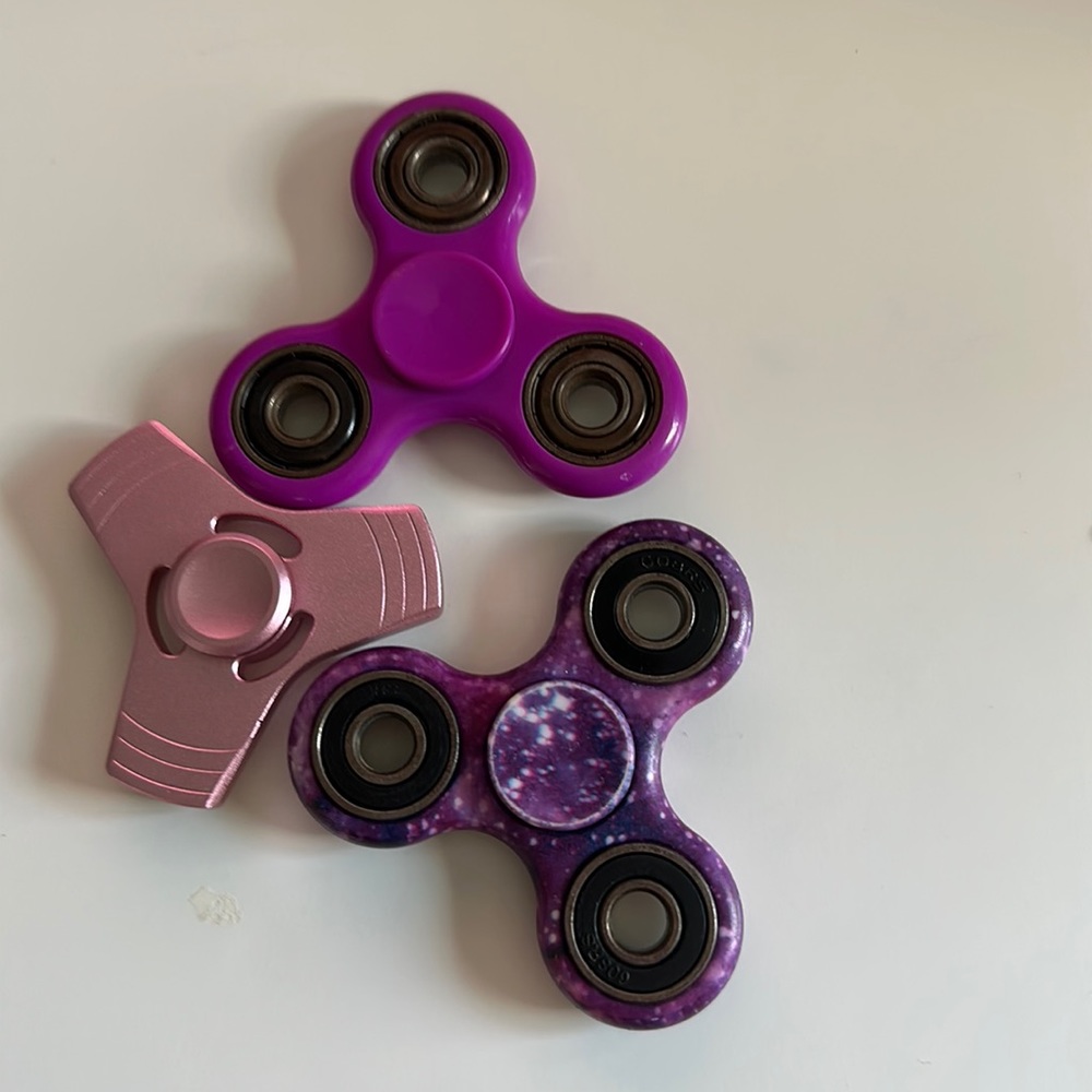 Three Fidget Spinners